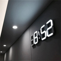 3D LED Digital Vægur | Moderne Design