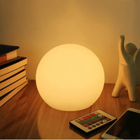 Farveskiftende LED Kuglelampe | Genopladelig Bordlampe