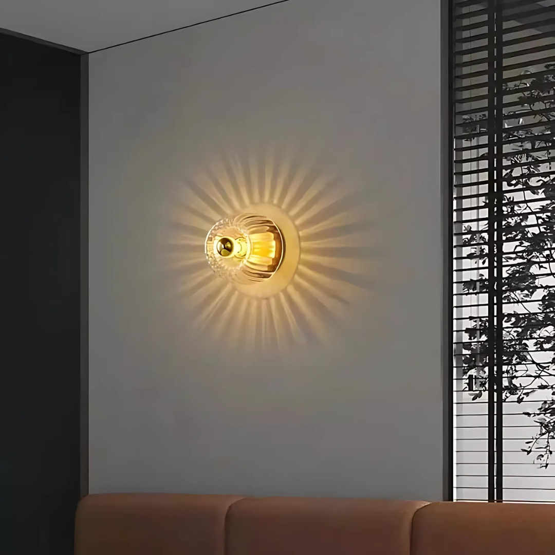 Glas Væglampe | Bauhaus Design