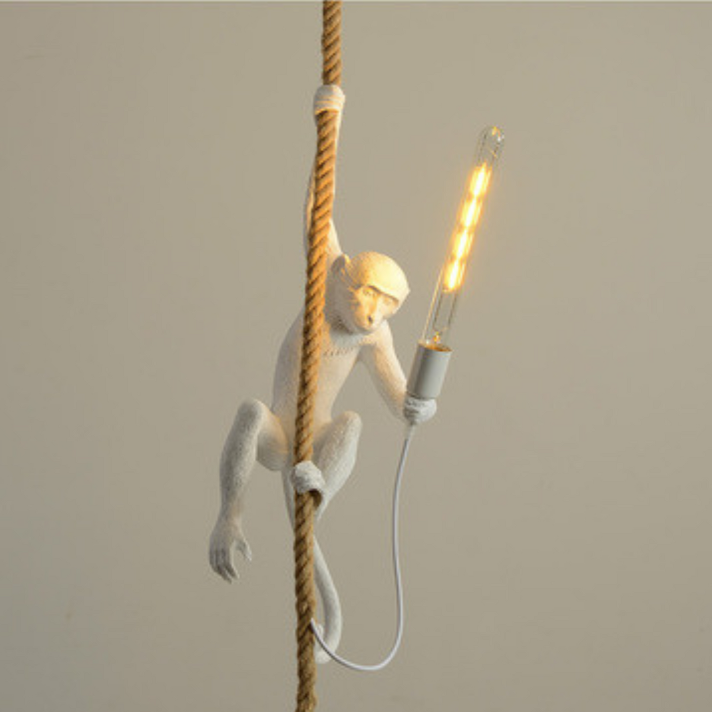 Loftlampe med Hampesnor | Unik Design