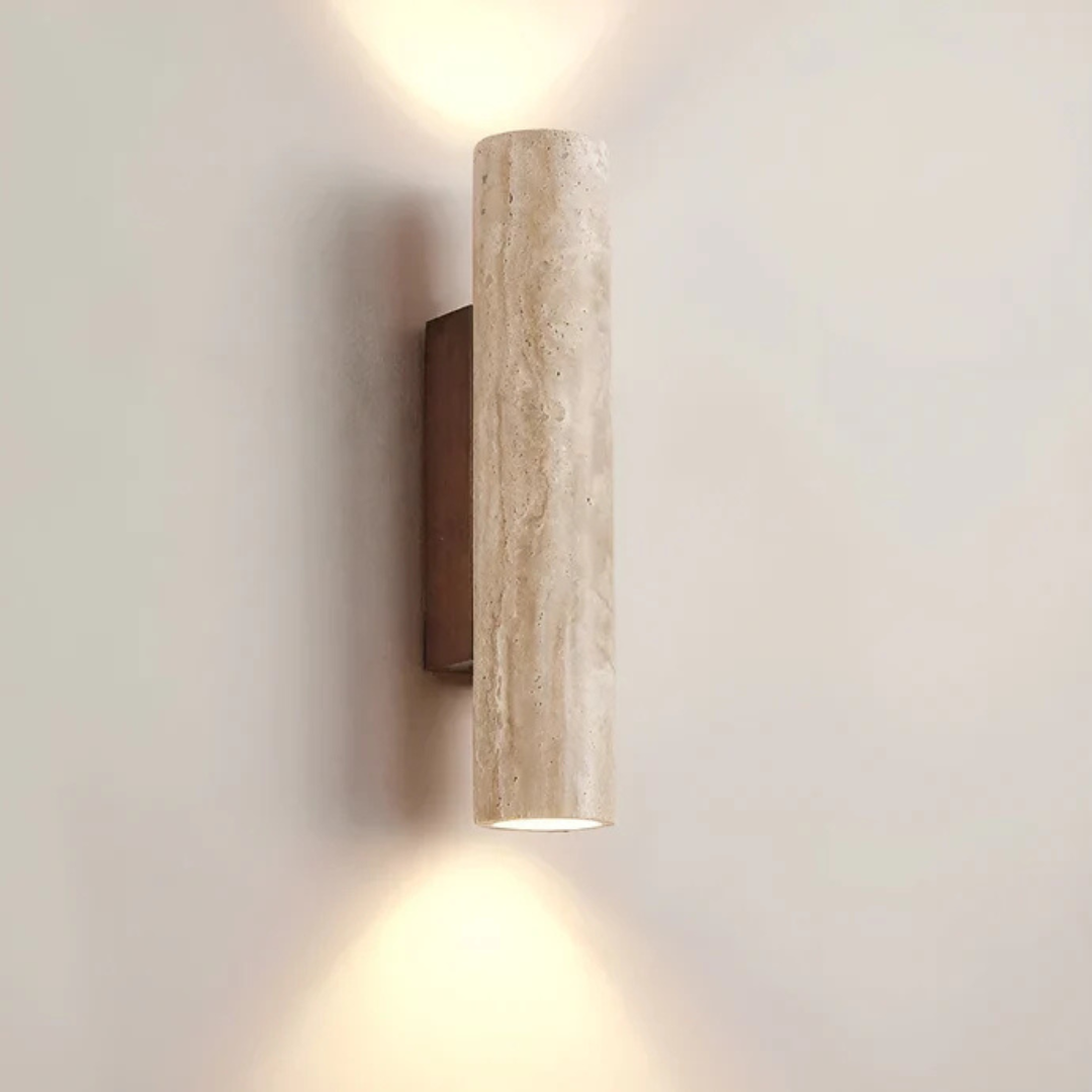 Marmor Wabi Sabi LED Væglampe | Travertin
