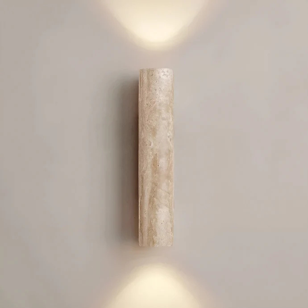 Marmor Wabi Sabi LED Væglampe | Travertin