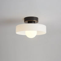 Moderne Loftlampe | Grøn Glas & Messing LED