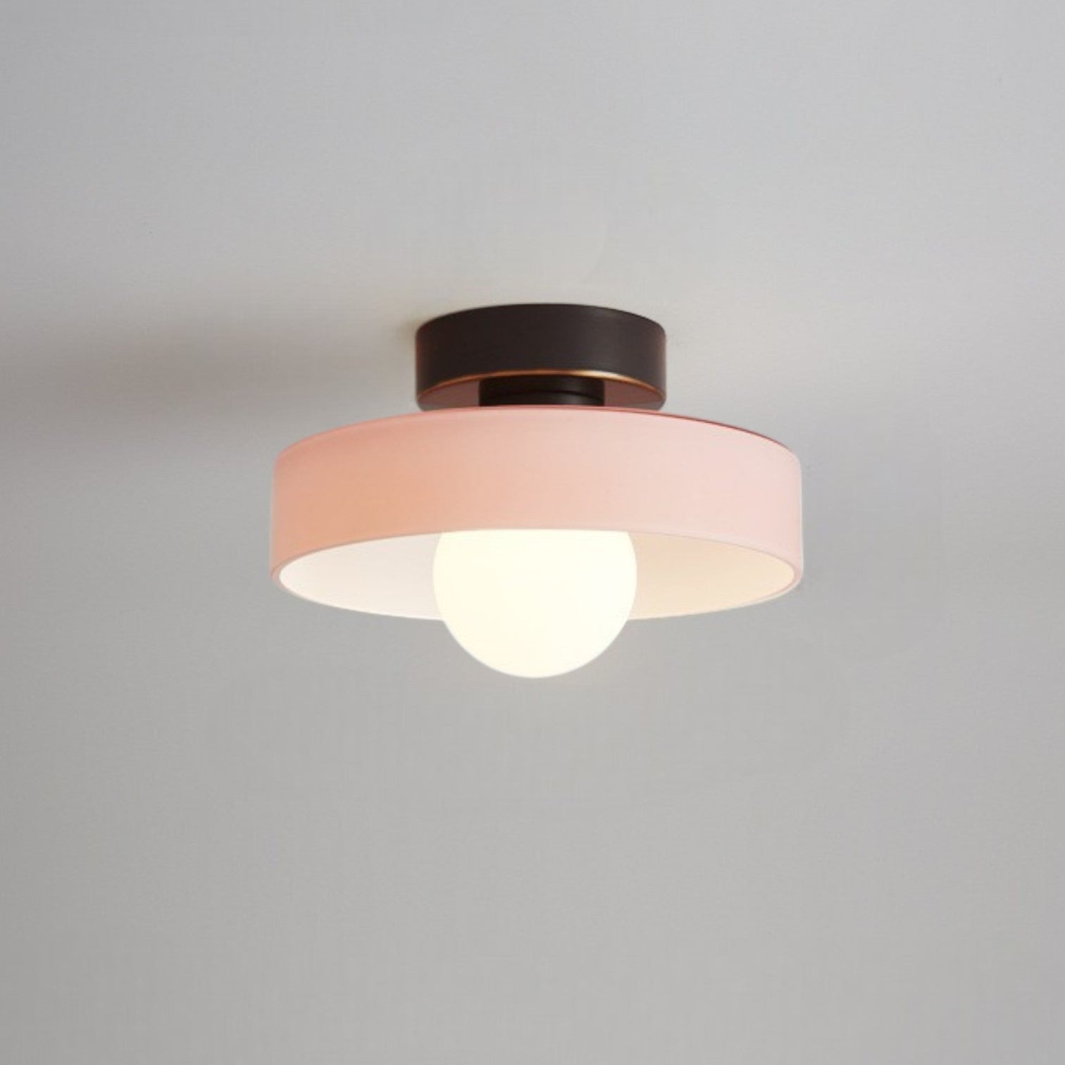 Moderne Loftlampe | Grøn Glas & Messing LED