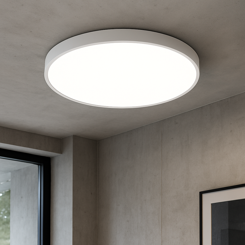 Moderne Loftlampe | Rund LED, Tynd