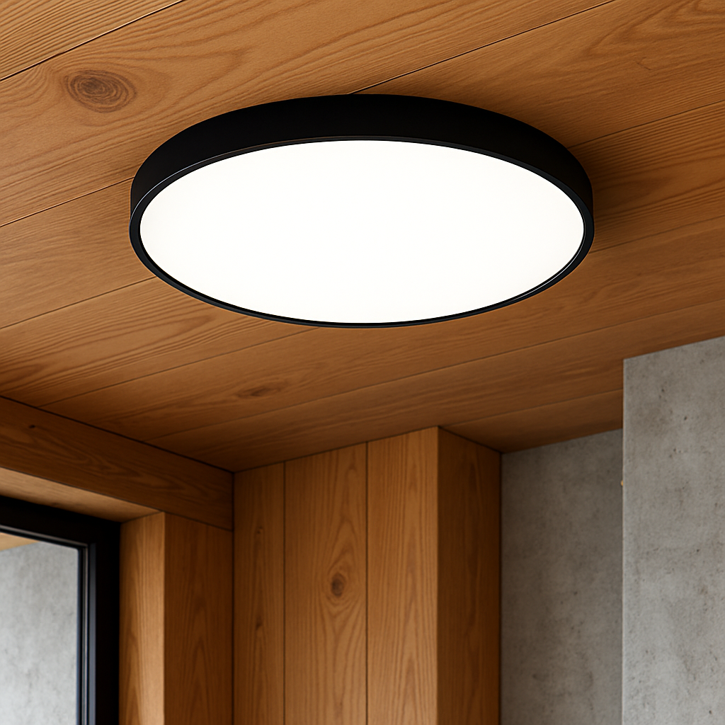 Moderne Loftlampe | Rund LED, Tynd