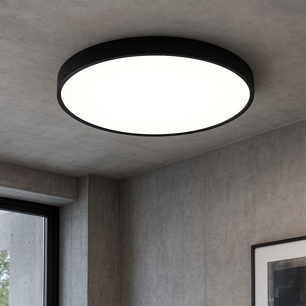Moderne Loftlampe | Rund LED, Tynd