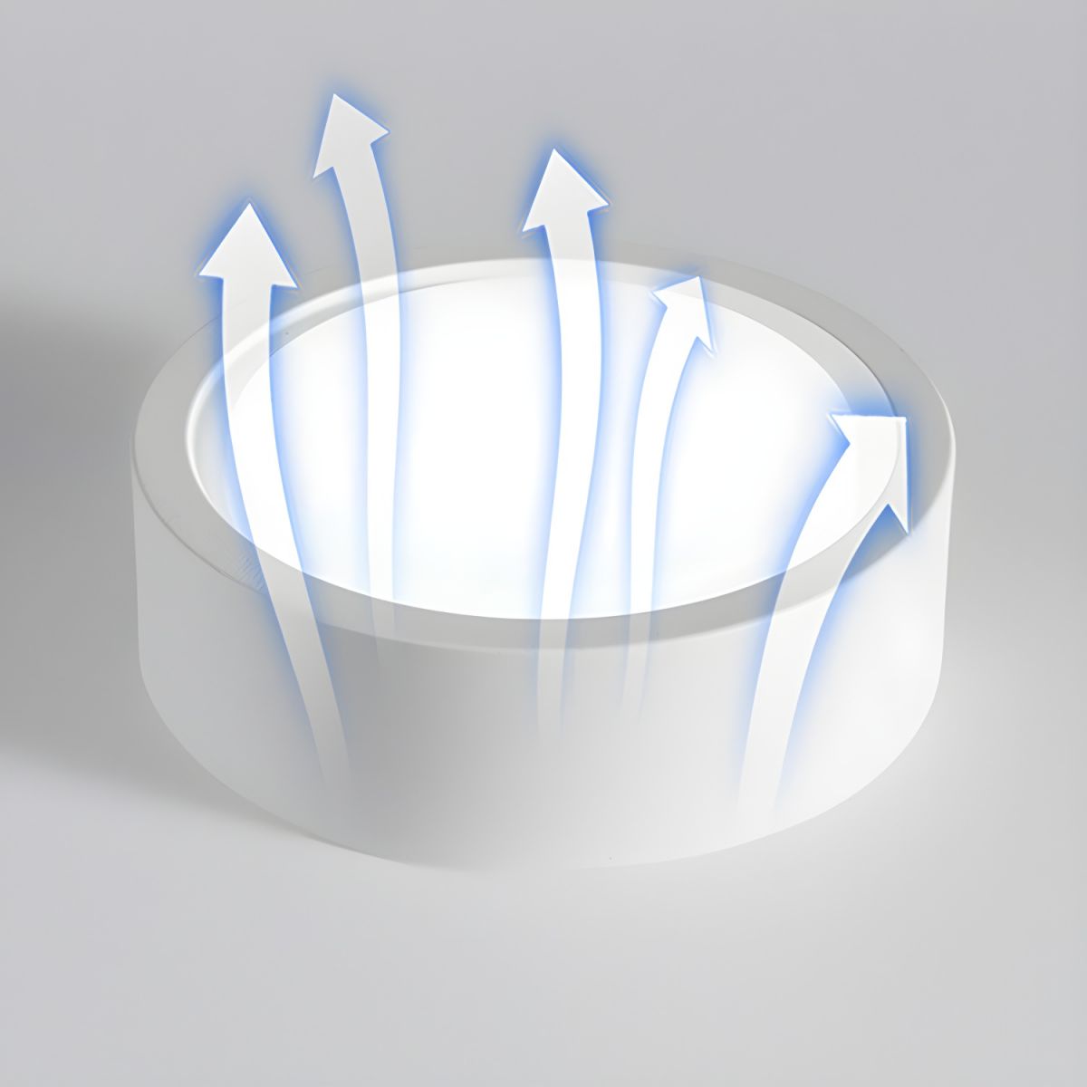 Rund LED Loftlampe | Påbygningsspot Sort/Hvid