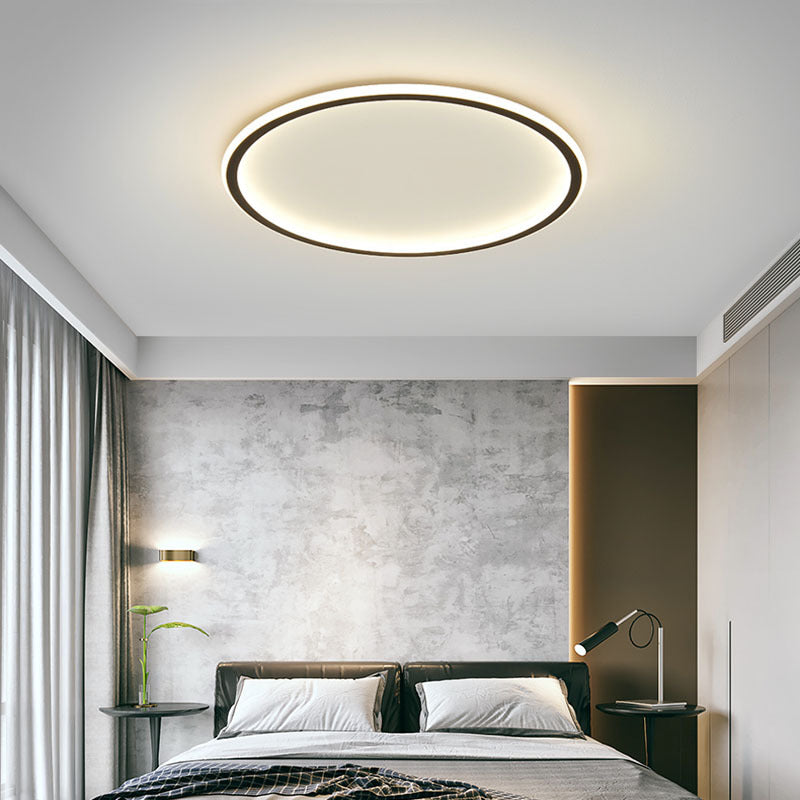 Skandinavisk Loftlampe | Rund LED-ring, Ultratynd