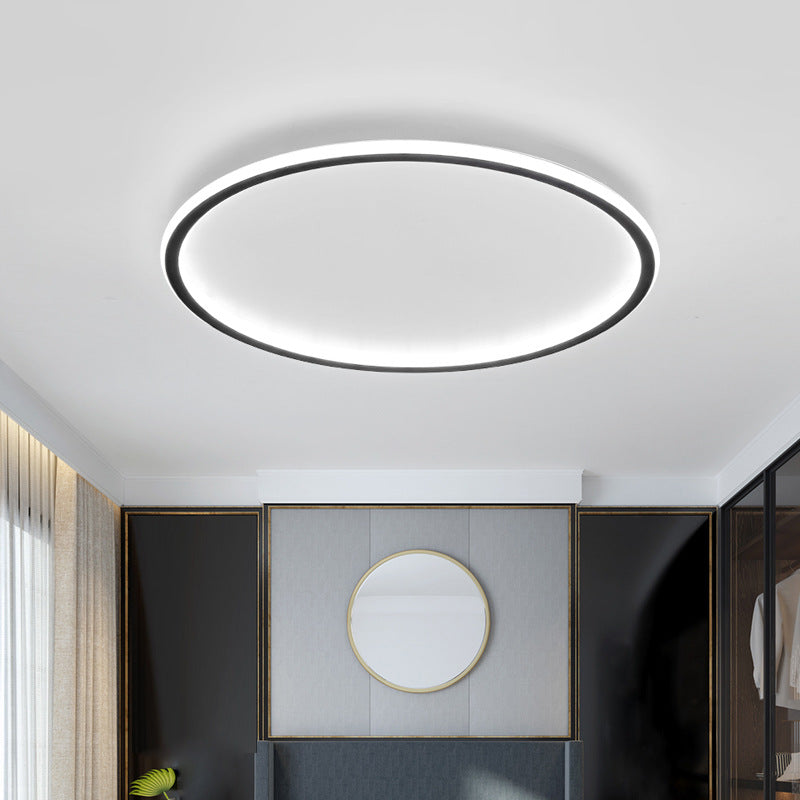 Skandinavisk Loftlampe | Rund LED-ring, Ultratynd