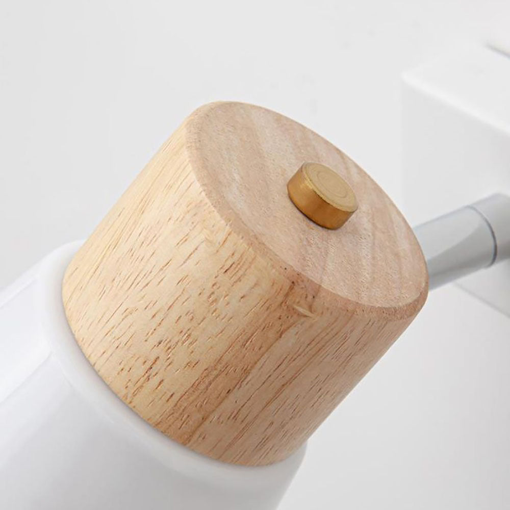 Skandinavisk Væglampe | Mat Glas og Træ Accent