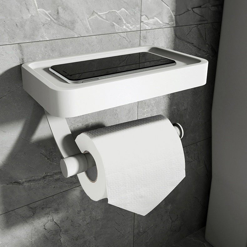 Toiletpapirholder med Hylde | Rustfrit Stål