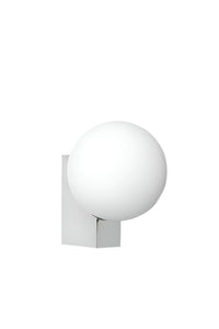 Minimalistisk Væglampe | Metal og Glas Kugle Design