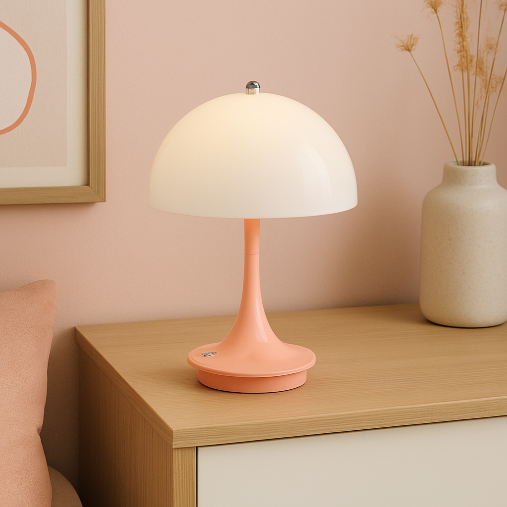 Mushroom Bordlampe | Moderne LED, Bærbar