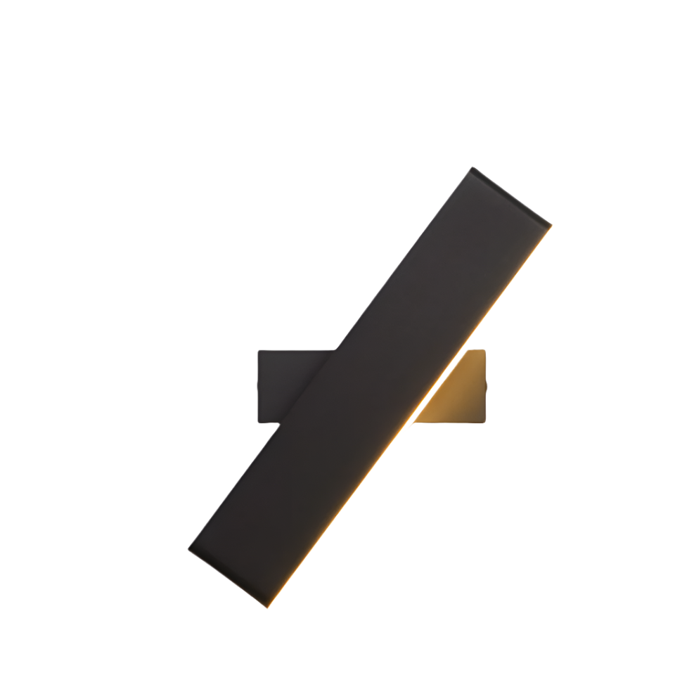 Rektangulær Drejelig LED Væglampe | Metal Design