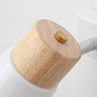 Skandinavisk Væglampe | Mat Glas og Træ Accent