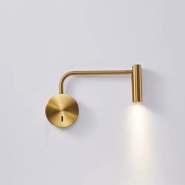 Skandinavisk Væglampe | Metal LED Design til Soveværelse